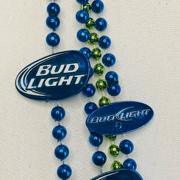Bud Light Beer Bead Necklace Lot of 4 Collectible - Picture 3 of 5